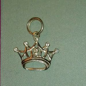 👑 Crown charm/pendant with CZs